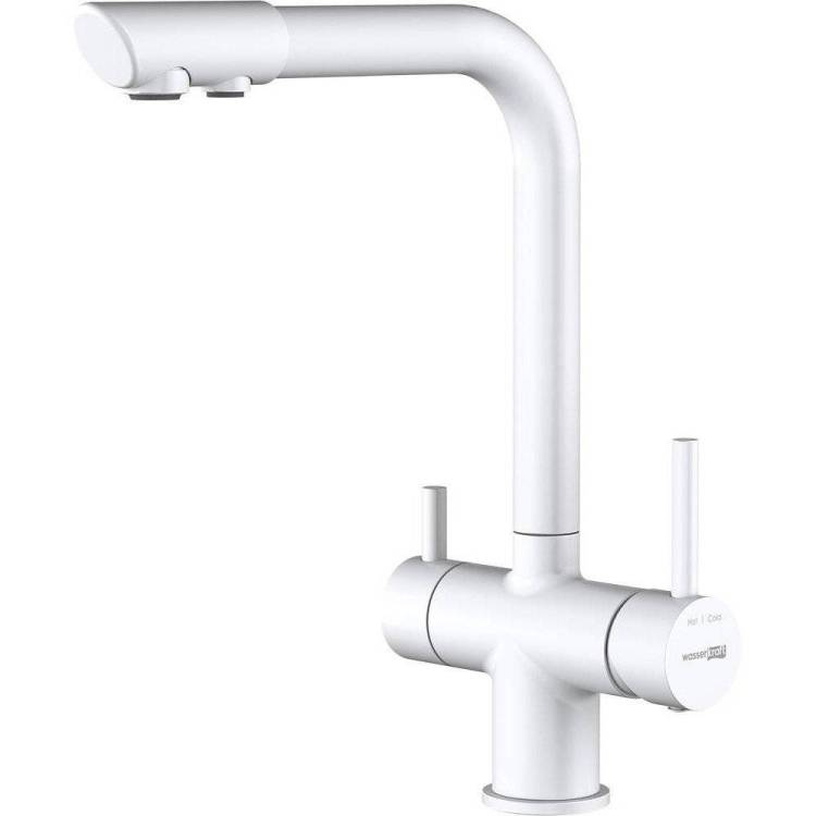 Смеситель для кухни Wasserkraft A8357 белый матовый
