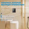 Кнопка смыва Abber AC0125MB пневматическая, черная матовая фото 8
