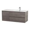 Тумба с раковиной BelBagno KRAFT 100 подвесная, правая, Cemento Grigio фото 2