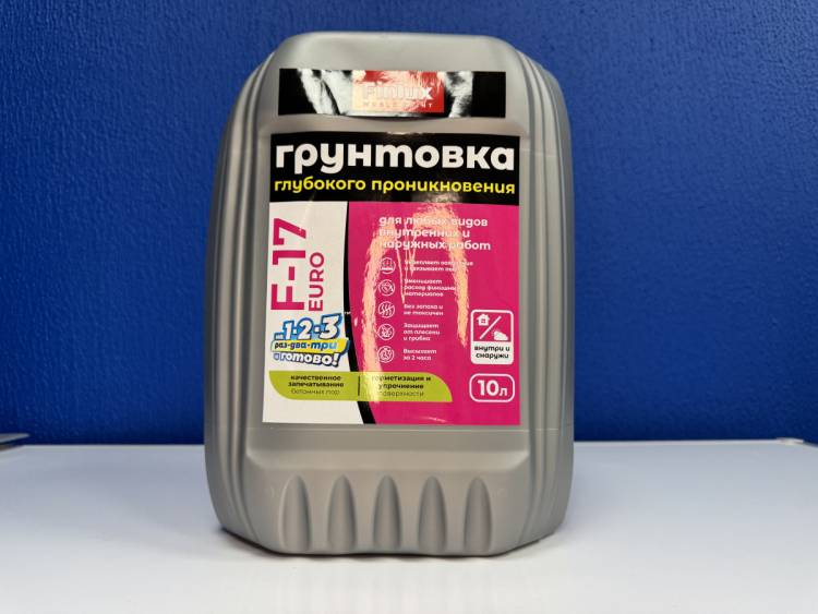 Грунтовка глубокого проникновения Finlux F-17 Euro матовая бесцветная 5 л