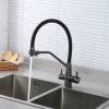 Смеситель для кухни Maretti Eleganza EN31RGF14 с гибким изливом и подключением фильтра, оружейная сталь фото 4