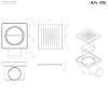 Душевой трап Am.Pm PrimeFlow W02BD-P11-010-01BM мокрый затвор Cut Gradient 10см, черный матовый фото 13