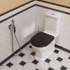 Унитаз Kerama Marazzi Pompei PO.wc.01 напольный, с черной крышкой фото 3