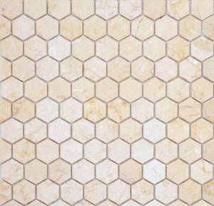 Мозаика LeeDo Pietrine Hexagonal Botticino Mat hex (1.8x3) 28.5x30.5