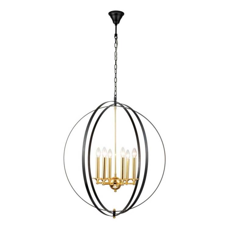 Подвесная люстра iLamp Element 9977-800 GL+BK