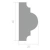 Молдинг Ultrawood U 0021 i 200x2x4 фото 2