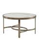 Стол журнальный Stool Group Адриана ECT-223-BRCG-BDFL светлая керамика 80x80x45