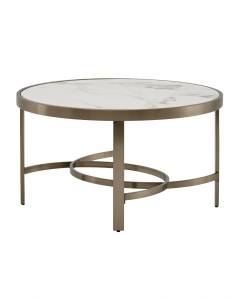 Стол журнальный Stool Group Адриана ECT-223-BRCG-BDFL светлая керамика 80x80x45