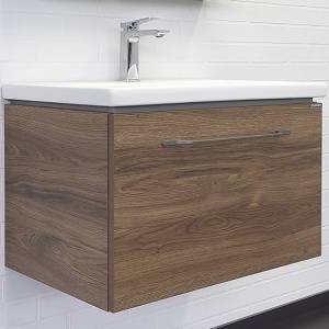 Тумба с раковиной Comforty Томари-70 00-00001279 дуб темно-коричневый
