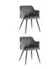 Набор из 2 стульев Stool Group Монарх New DC-1502 HLR-24 X2 серый