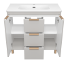 Тумба с раковиной Brevita Рисака УТ000025681 кремовая, 90 см фото 3