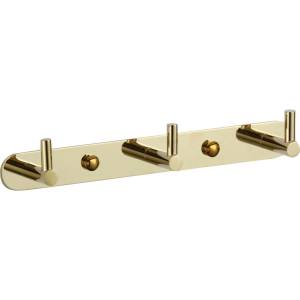 Планка с крючками (3 крючка) Savol S-007213B золото