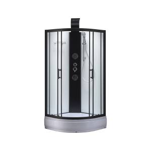 Душевая кабина Taliente TA-100CB профиль черный, стекло прозрачное, 100x100x220
