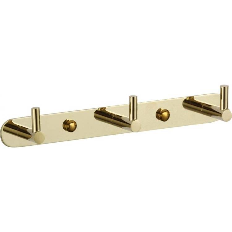 Планка с крючками (3 крючка) Savol S-007213B золото