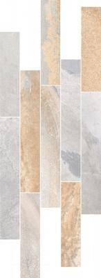 Мозаика Vitra Vulcano K9466598R001VTE0 Натуральный Серый 7РЕК 28x78.5