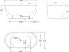 Акриловая ванна BelBagno BB70-1500-W0 150x75 фото 4