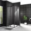 Душевой уголок BelBagno UNO-195-A-2-100-C-NERO черный фото 2