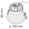 Встраиваемый светильник Technical Stella DL039-L15W3K фото 2