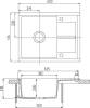 Мойка кухонная AQUATON Делия 65 кофе фото 3