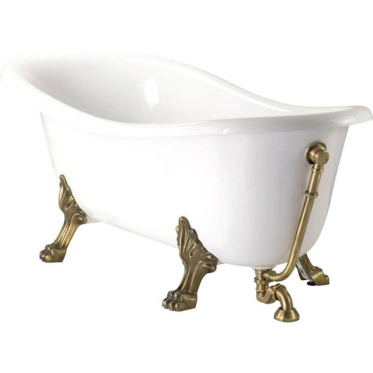 Ванна из искусственного камня Veragio Gialetta 25216 170x80 с ножками, бронза