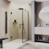 Душевой уголок MaybahGlass MGY-1304-6 профиль черный, стекло бесцветное, 1005x995x1950
