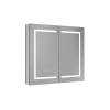 Зеркало-шкаф Aquatek AQ7804-MLC с подсветкой, хром, 80x70x13.3