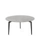 Стол журнальный Stool Group Aliara OC-24014R italy grey, top DUAL серая керамика 80x80x41.5