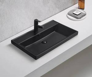 Раковина Gid Integrado Bm5560s 72205 черная матовая, 61x46.5x15