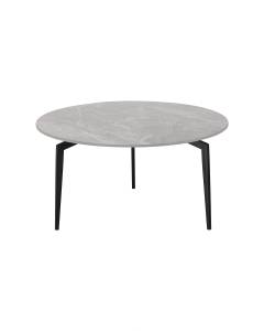 Стол журнальный Stool Group Aliara OC-24014R italy grey, top DUAL серая керамика 80x80x41.5
