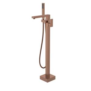 Смеситель для ванны Boheme Qubic 479-BRB напольный, Brushed Bronze