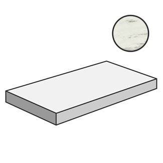 Ступень Italon Скайфолл 620070001550 Бьянко Парадизо Угловая Левая Нат Рет 33x160