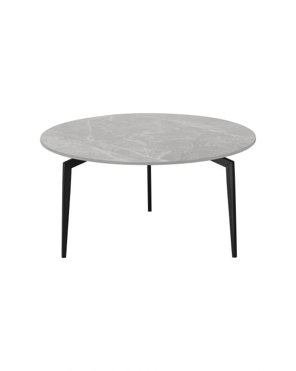 Стол журнальный Stool Group Aliara OC-24014R italy grey, top DUAL серая керамика 80x80x41.5