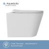 Унитаз подвесной Aqueduto Cone Plus CONT0210 безободковый, сиденье микролифт, белый глянцевый фото 3