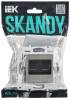 Розетка компьютерная RJ45 2-местная IEK Skandy SK-K20-1-K50 никель фото 6