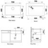 Мойка кухонная Blanco Subline 700-U 526001 черный фото 5