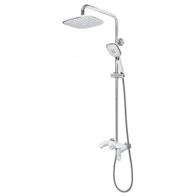 Душевая стойка Grocenberg GB7010WC белый, хром