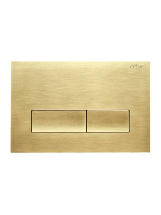 Кнопка смыва Cezares Slider SLIDER-BTN-BORO брашированное золото