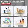 Полка Raglo R340.04.03 с держателем полотенец, сатин золотой фото 4