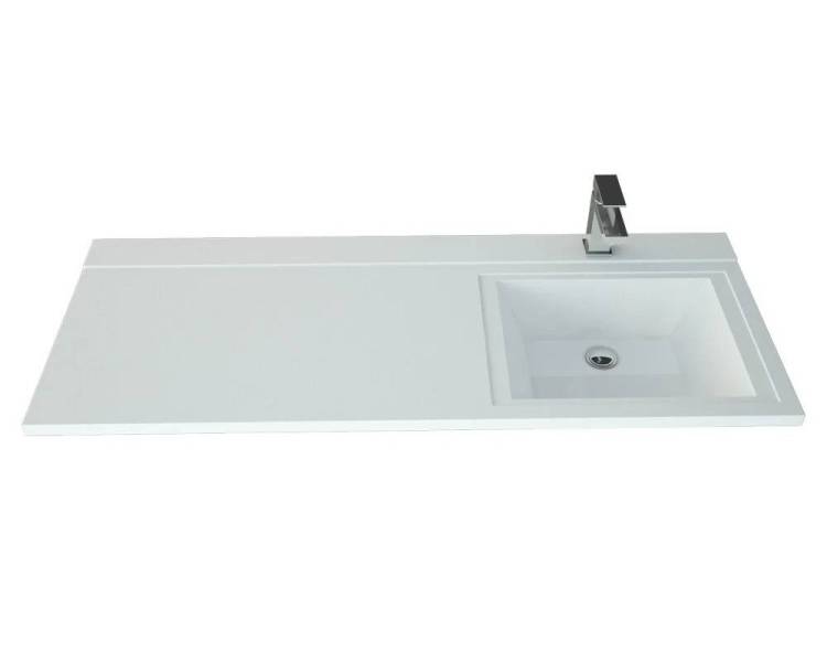 Раковина Uperwood Cosmos 291020412 над стиральной машиной, правая, белая, 120x48