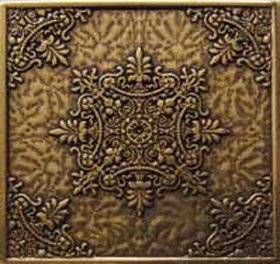 Вставка Azuliber Декоративные вставки Luxor Shined brass бронза полированная 7.5x7.5