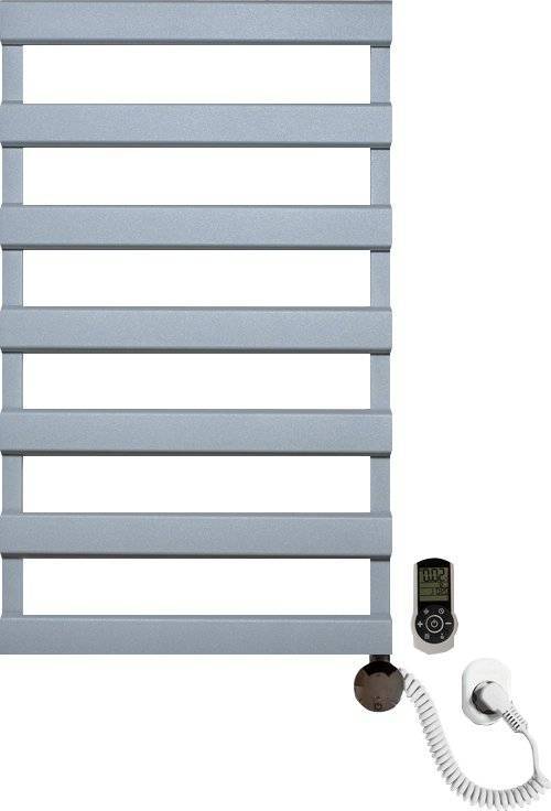 Полотенцесушитель электрический Luxrad Scala New 065441 84х50 R, серый, терморегулятор selmo smart programm с пультом