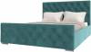Кровать 1800х2000 НК-Мебель Интеро 72306784 Бирюзовый 110x189.4x220.5