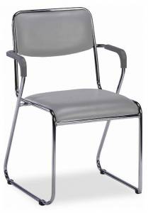 Стул Everprof Fix Plus Chrome 15987, EP-Fix Plus PU Grey Серый