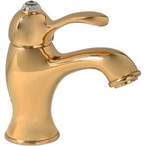 Смеситель для раковины Migliore Lem Swarovski 18893 золотой