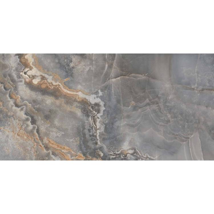 Керамогранит Ametis by Estima Belize 71798 BZ03/PS_NC/60x120x10R/GW Grey Полированный 60x120