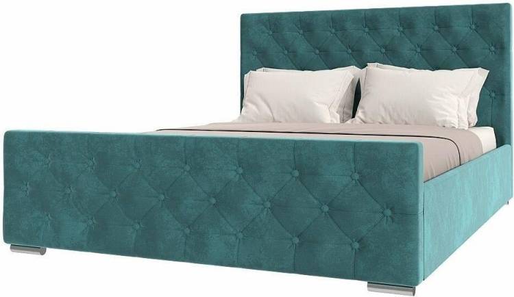 Кровать 1800х2000 НК-Мебель Интеро 72306784 Бирюзовый 110x189.4x220.5