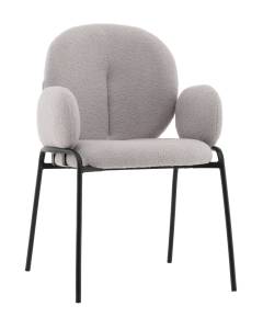 Стул Stool Group Моллек AV 338-F81-9005 светло-серый, букле, с подлокотниками