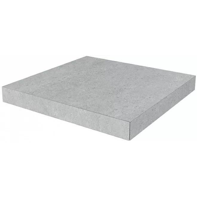 Ступень Kerama Marazzi Фондамента DL500720R\GCA Угловая Клееная Пепельный Светлый 33x33