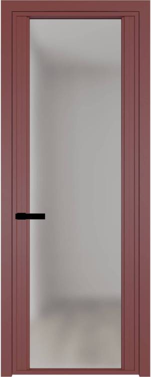 Межкомнатная дверь Profil Doors 2 AGP цвет профиля Красный антрацит, стекло безопасное 6 мм матовое 600x2000