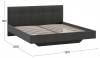 Кровать двуспальная Трия Элис TRI_263539 Графит фото 3